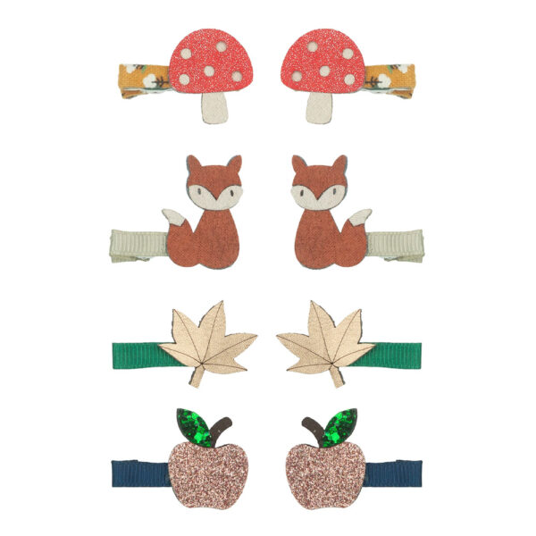 Barrettes Autumn forest clips