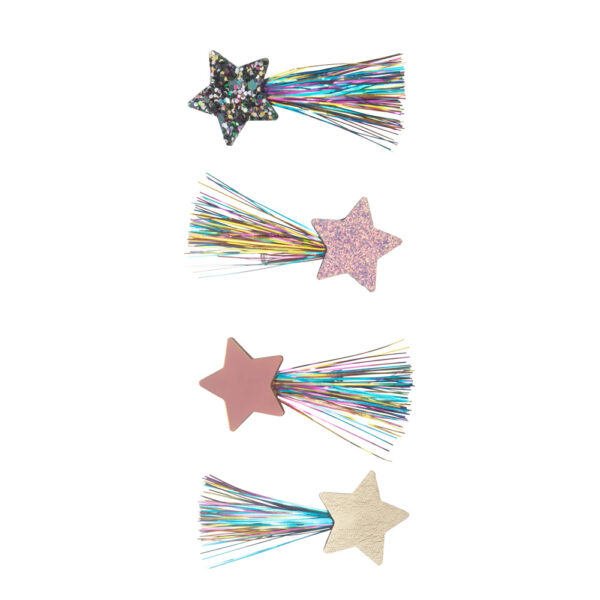 Barrettes Comet tinsel clips