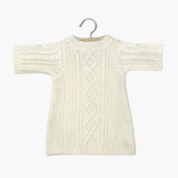 Gaby dress in ecru knit