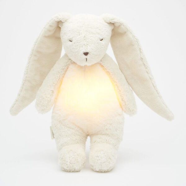 Lapin Moonie avec son et lumière bio blanc