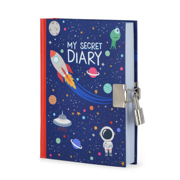 Journal intime avec cadenas Space