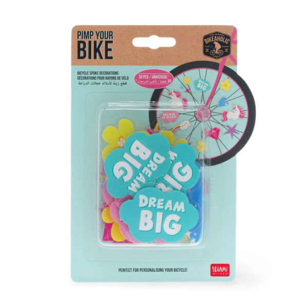 Set de 30 décorations pour rayons de vélo Unicorn
