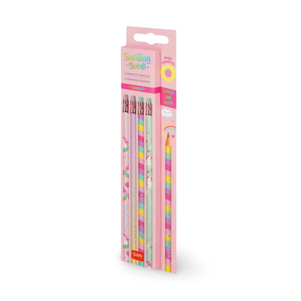 Set de 4 crayons HB Unicorn