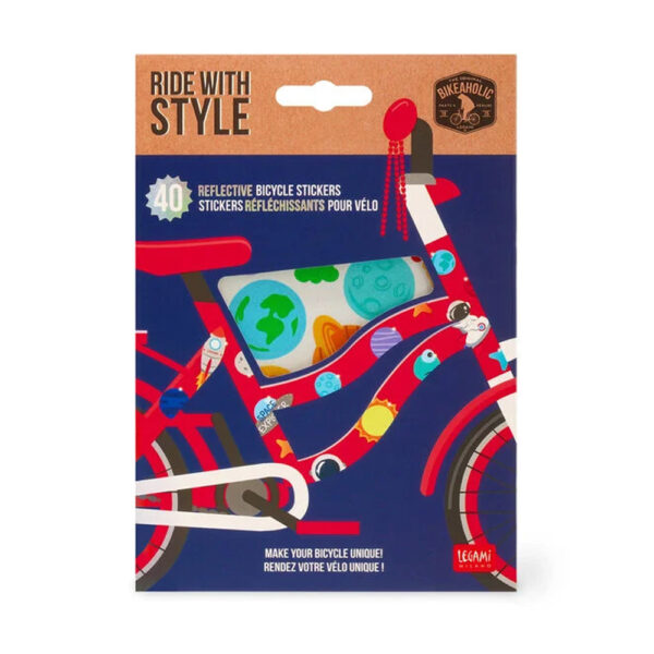 Stickers réfléchissants pour vélo Space