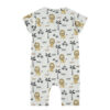 Short baby jumpsuit with lion print - Image 4