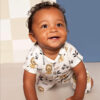 Short baby jumpsuit with lion print - Image 2