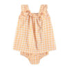 Robe bébé à carreaux