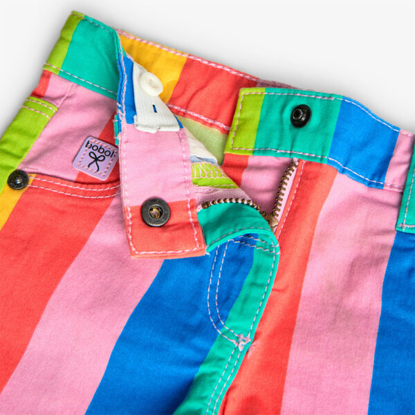 Striped Bermuda shorts
