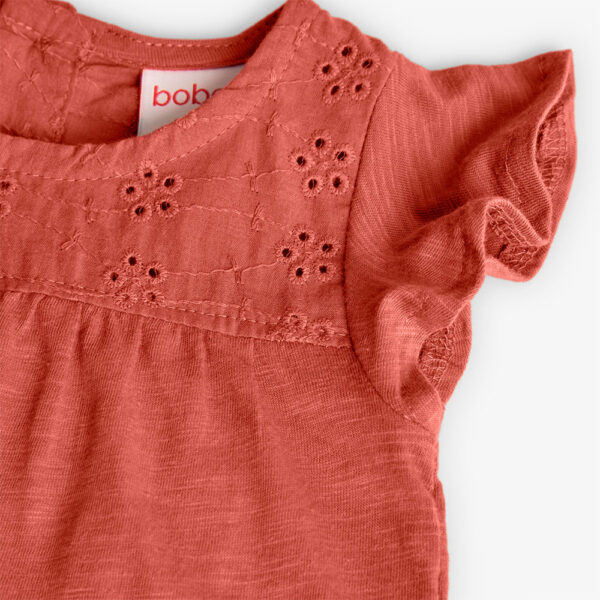 Girls' blouse with ruffled sleeves