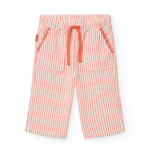 Pantalon fille rayé