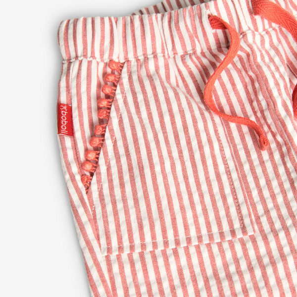 Striped girls' trousers