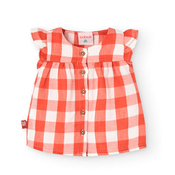 Robe bébé à carreaux