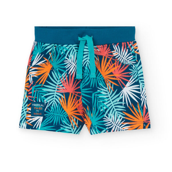 Tropical print shorts
