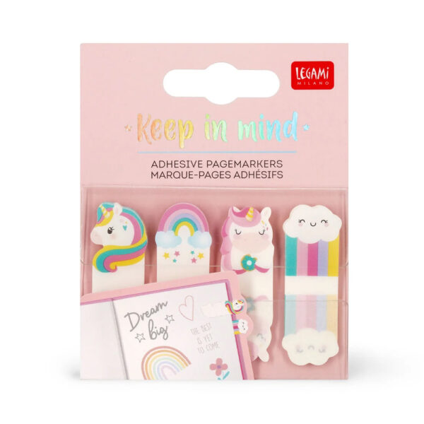 Marque-pages adhésifs Unicorn