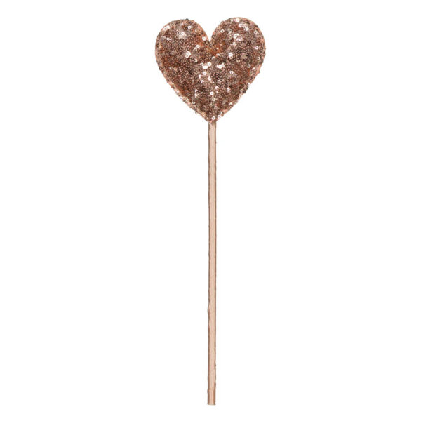 Baguette magique coeurs sequins rose
