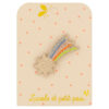 Yellow multicolored shooting star barrette