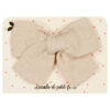 Large Princess Sand Gauze Bow Barrette