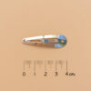Yellow multicolored shooting star barrette - Image 3