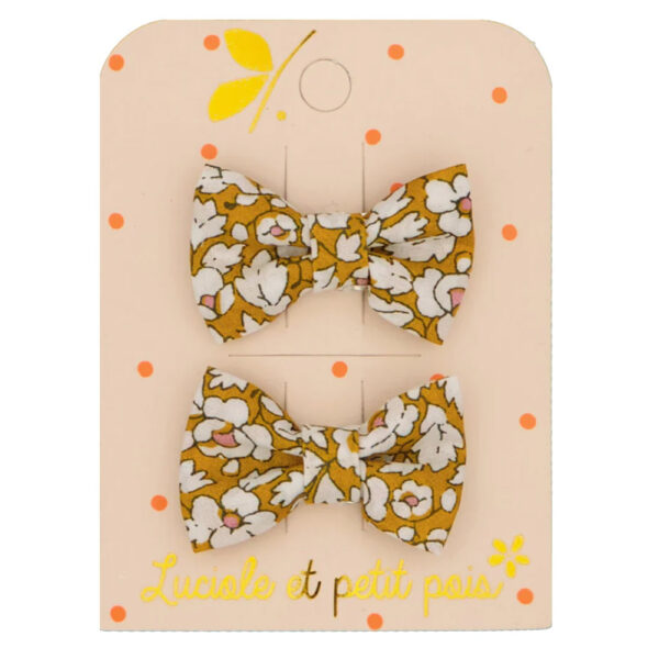 Barrettes mini papillon Lib. Feather Meadow (paire)