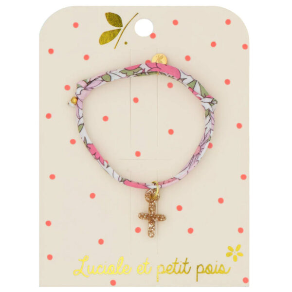 Bracelet Liberty Poppy and Daisy Rose scintillant