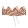 Pink sequin crown