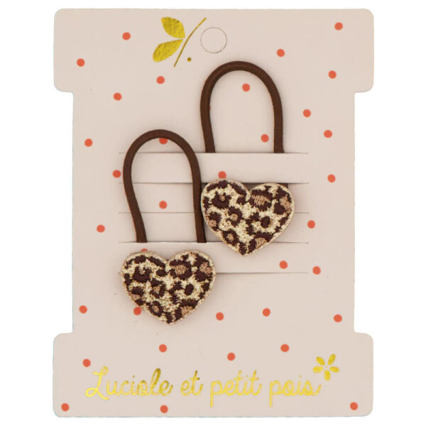 Elastiques coeurs Léo (paire)