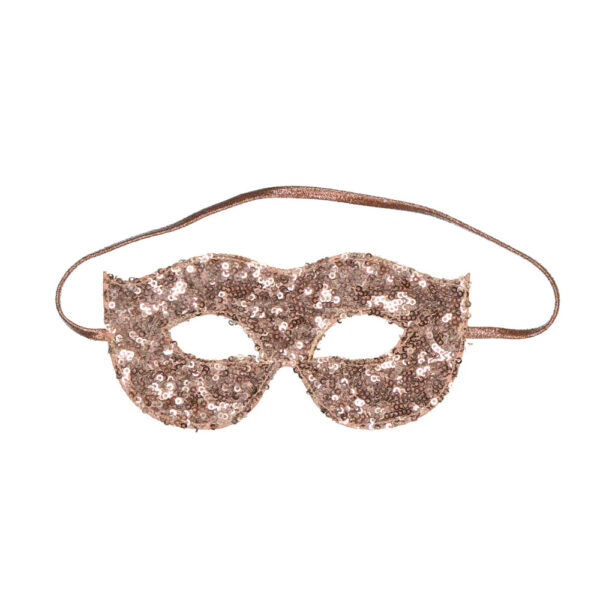 Masque sequins rose