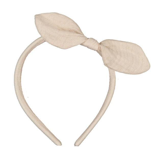 Serre-tête lapin gaze sable