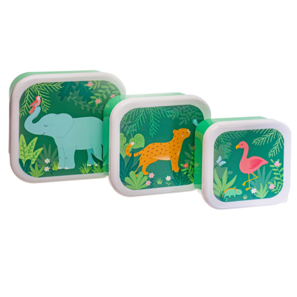 Set de 3 Lunch Boxes Jungle Friends