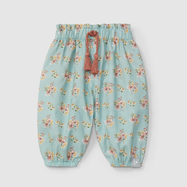 Pantalon bébé fleuri