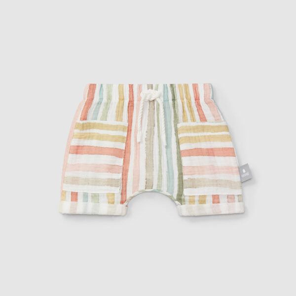 Striped baby shorts