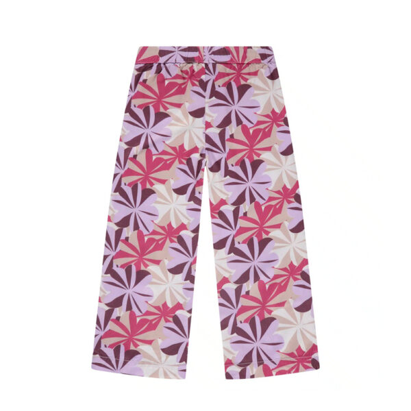 Pantalon fille grosses fleurs