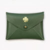 Mini Leather Clover Agave Pouch