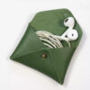 Mini Leather Clover Agave Pouch - Image 2