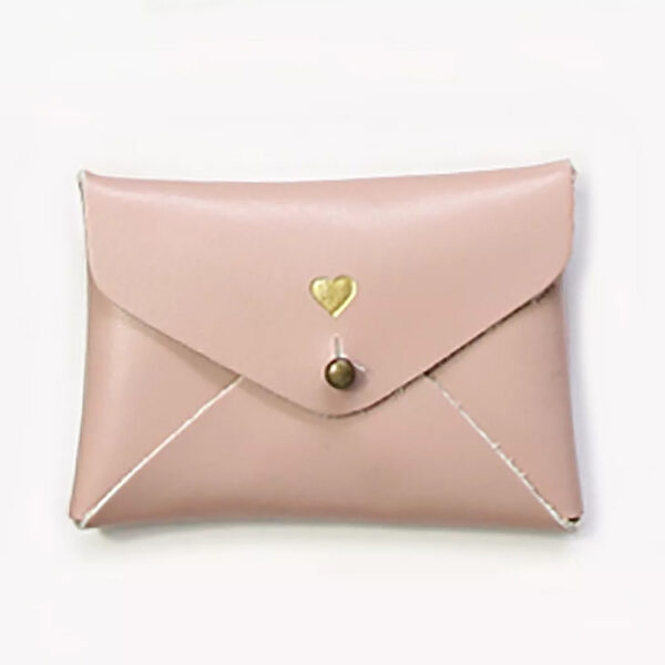 Mini pochette cuir coeur sugar