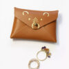 Mini pochette cuir ourson caramel – Image 4