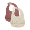 Bavettes en silicone fleurs (x2)