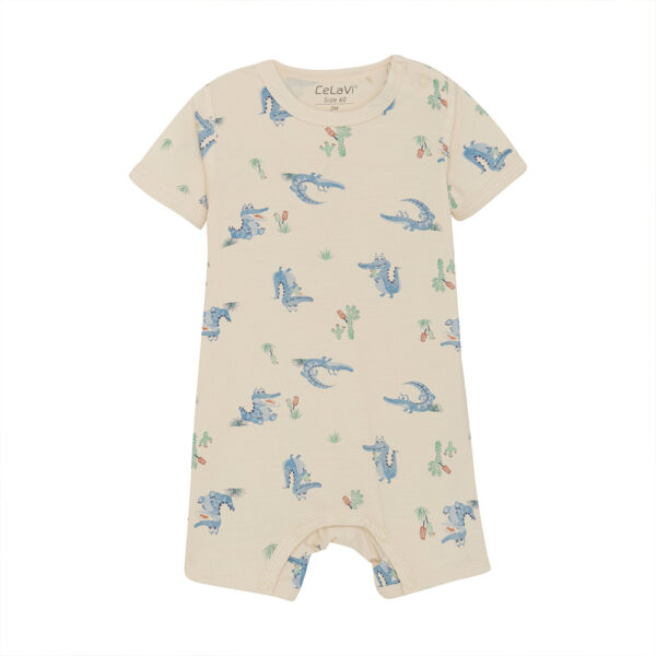 Pyjama bébé court crocodiles
