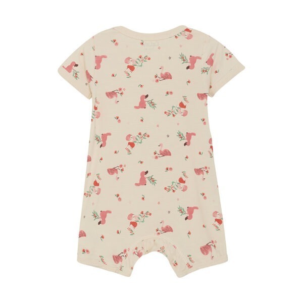 Pyjama bébé court flamands roses