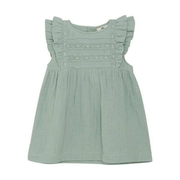 Robe mc bébé unie en gaze de coton