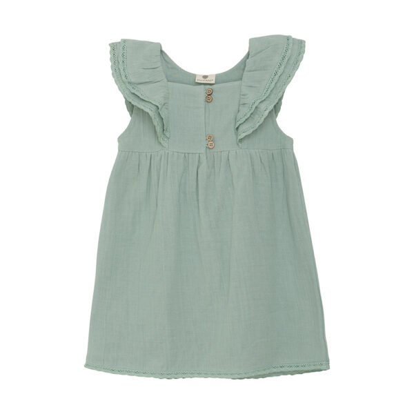 Robe mc unie en gaze de coton