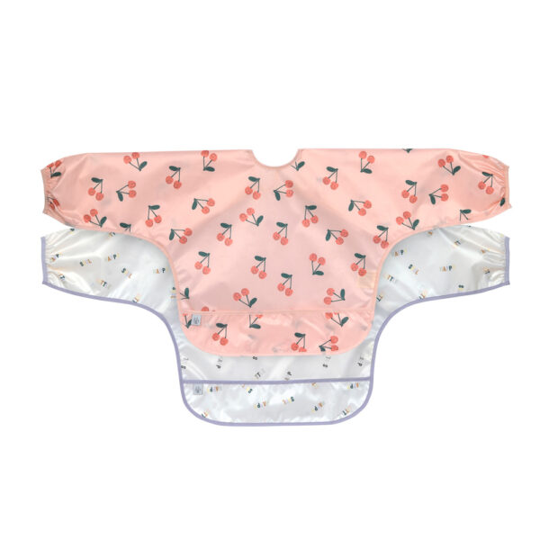 Happy Fruits Cherry Apron Bibs (x2)