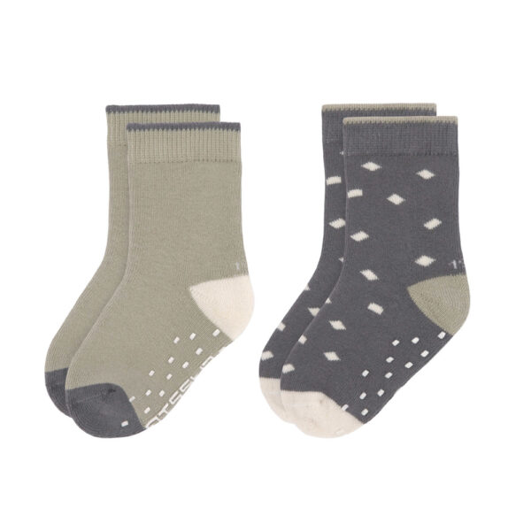 Chaussettes anti-slip olive