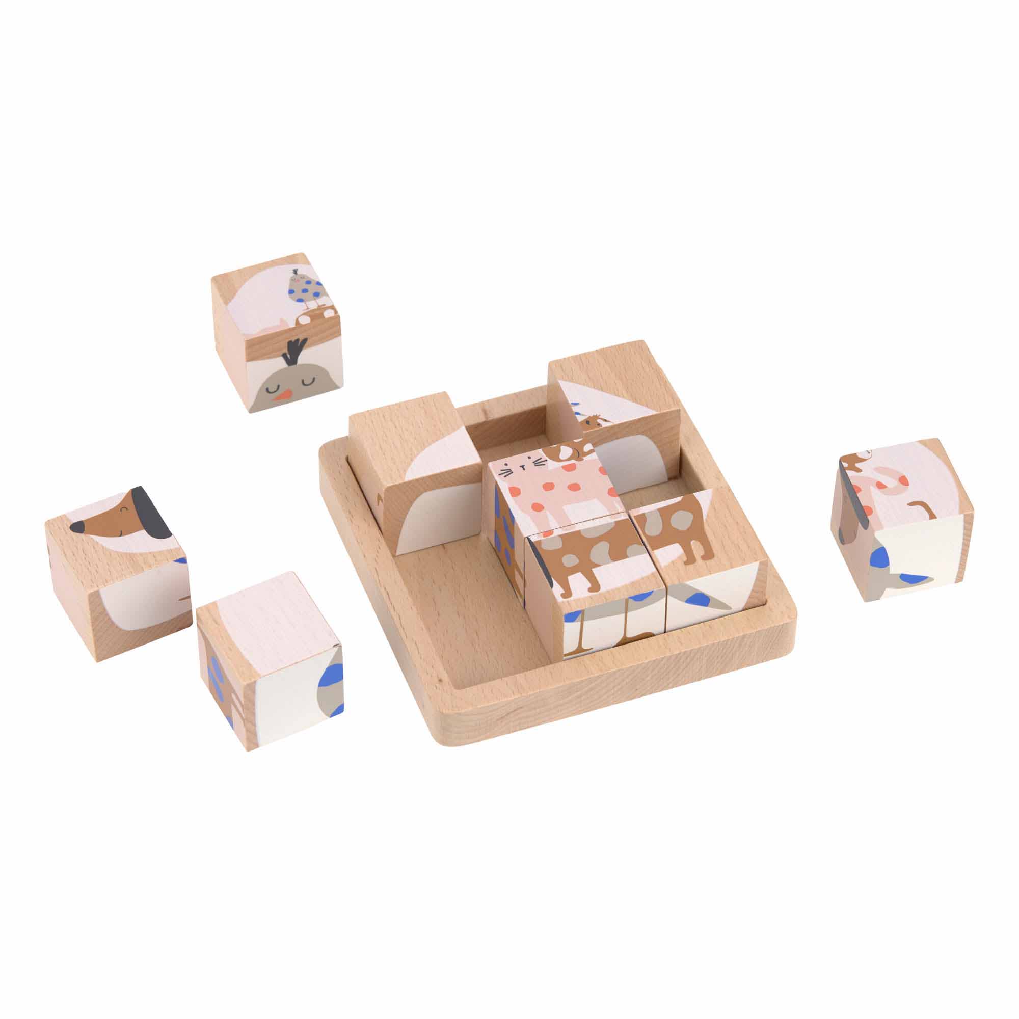 Little Mateys Wooden Cubes