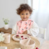 Set of 2 Happy Fruits Cherry Waterproof Bibs - Image 2