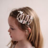 Bunny & flower click clack hair clips - Image 2