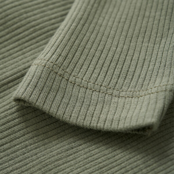 Plain green Tencel Rib leggings