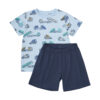 Short pajamas with truck print