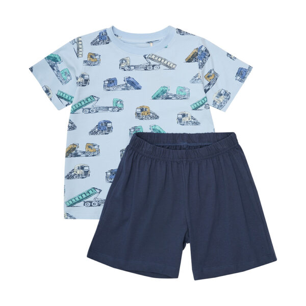 Pyjama court imprimé camions