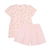 Pyjama court imprimé citrons